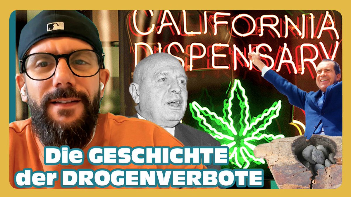 herb_spot's tweet photo. DIE Geschichte der #DROGENVERBOTE - Kaiserreich #China, #Anslinger, #Nixon, #Ägypten, #Prohibition, etc.
Wusstest du, dass das Verbot von #Cannabis eine lange, politisch und wirtschaftlich motivierte Geschichte hat? Obwohl Deutschland Cannabis 2024 entkriminalisiert hat, denken viele immer noch, dass der Konsum grundsätzlich illegal ist. Warum? Und wer hat eigentlich von diesem Verbot profitiert?
In unserem Video tauchen wir tief in die Geschichte des Cannabisverbots ein. Von den #Opiumkriegen über die #Propaganda in den #USA, dem berüchtigten Film "Reefer Madness" bis hin zu den Motiven hinter dem „Krieg gegen die Drogen“ unter Nixon – wir decken auf, warum das Bild von Cannabis so lange negativ geprägt wurde und welche Interessen dahinterstanden.
Erfahre mehr über die Jahrtausende alte Nutzung von Cannabis, die wirtschaftlichen und politischen Interessen, die zu seiner #Kriminalisierung führten, und wie dieser „Krieg“ oft gegen bestimmte Bevölkerungsgruppen gerichtet war.
Und wie sieht die Zukunft aus? Erleben wir ein Umdenken und könnten wir in zehn Jahren vielleicht ganz anders über die Prohibition sprechen?
Wenn du neugierig auf die Hintergründe bist und mehr über die #Mythen rund um #drogen erfahren möchtest, abonniere unseren Kanal für weitere spannende Einblicke. Schreib uns deine Meinung zum „Krieg gegen die Drogen“ in die Kommentare, und falls dir das #Video gefällt, lass uns ein Like da!
👉 Für mehr Inhalte: Check unseren Newsletter und die weiteren Videos auf unserem Kanal!
https://t.co/BLc32g6Z3g