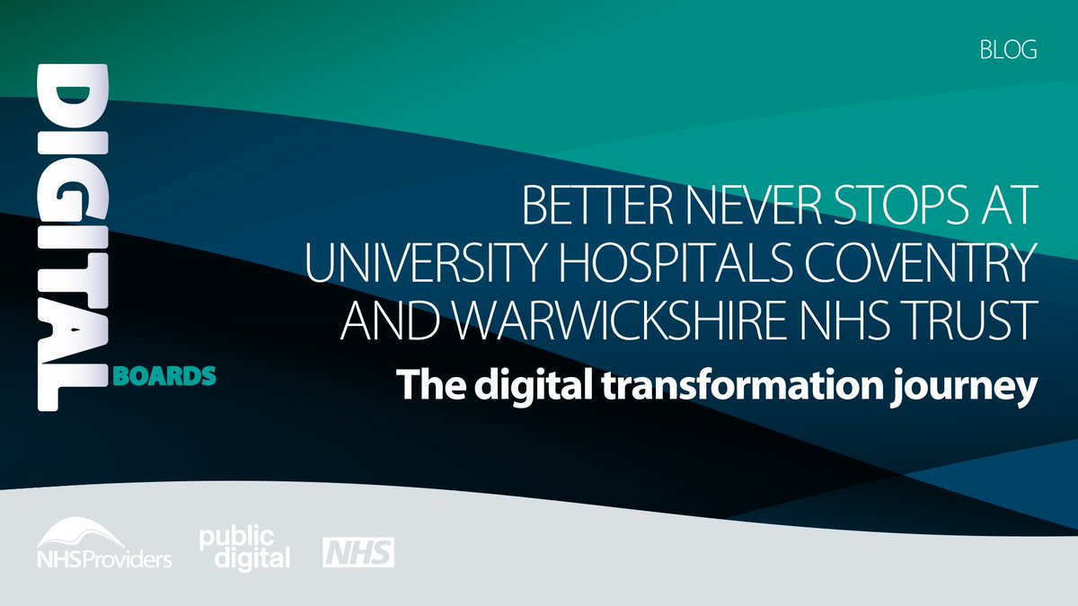NHS Providers (@nhsproviders) on Twitter photo What can we learn from <a href="/nhsuhcw/">UHCW NHS Trust</a>'s digital transformation journey?
📄 In this new blog, <a href="/pkehagioglou/">Penny Kechagioglou</a> highlights three key components that leaders should consider to successfully harness digital.
↪️ bit.ly/3NOm7YE What can we learn from <a href="/nhsuhcw/">UHCW NHS Trust</a>'s digital transformation journey?
📄 In this new blog, <a href="/pkehagioglou/">Penny Kechagioglou</a> highlights three key components that leaders should consider to successfully harness digital.
↪️ bit.ly/3NOm7YE