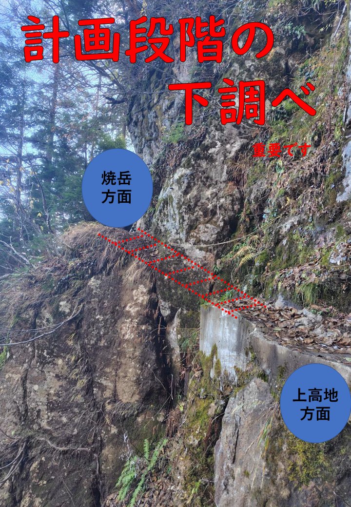 先週、県内では３件の山岳遭難が発生しました💥
焼岳で発生した山岳遭難は、焼岳から上高地に下山する際に、ハシゴが撤去されていることを知らずに行動した結果、行動不能になったものです
「計画段階の下調べ」を怠らずに計画的な登山をお願いします！
＃無事下山