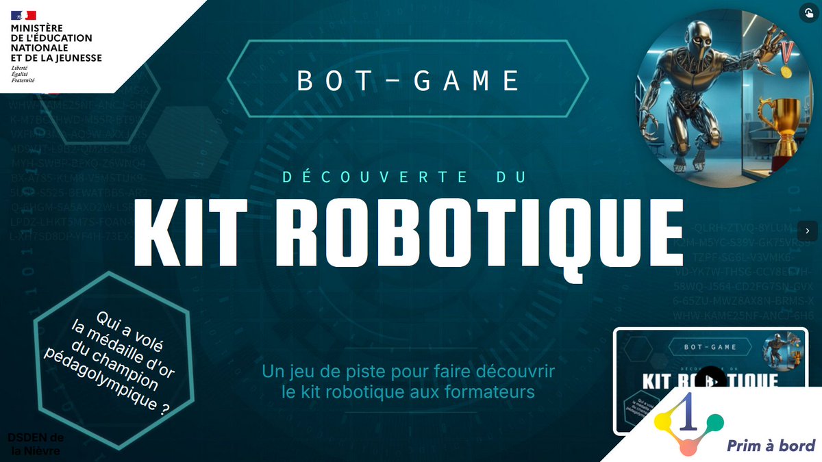 Cycle 3⃣ | Se former | #Robotique

📌 Kits robotiques cycle 3, un escape game pour faire découvrir les kits aux formateurs

▶️ primabord.eduscol.education.fr/kits-robotique…

✅ Quel robot conseiller ? 
✅ Pour quel projet ?
✅ Combien de temps ?