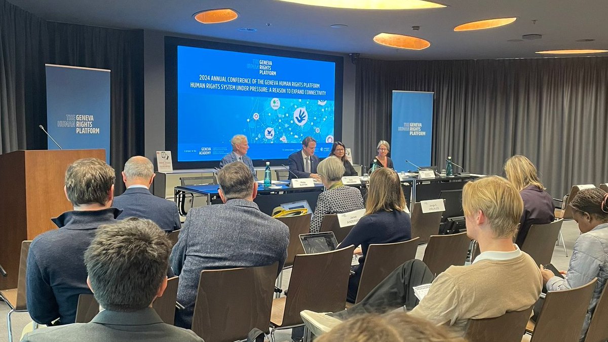 GENeva Environment Network (@genetwork) on Twitter photo The <a href="/GENetwork/">GENeva Environment Network</a> is at the 2024 Annual Conference of the Geneva Human Rights Platform!
This year's conference focuses on connectivity between the manifold policy areas addressed in #GENeva, including the #environment, & #humanrights dimensions.
▶️ tiny.cc/GEN5Nov24 The <a href="/GENetwork/">GENeva Environment Network</a> is at the 2024 Annual Conference of the Geneva Human Rights Platform!
This year's conference focuses on connectivity between the manifold policy areas addressed in #GENeva, including the #environment, & #humanrights dimensions.
▶️ tiny.cc/GEN5Nov24