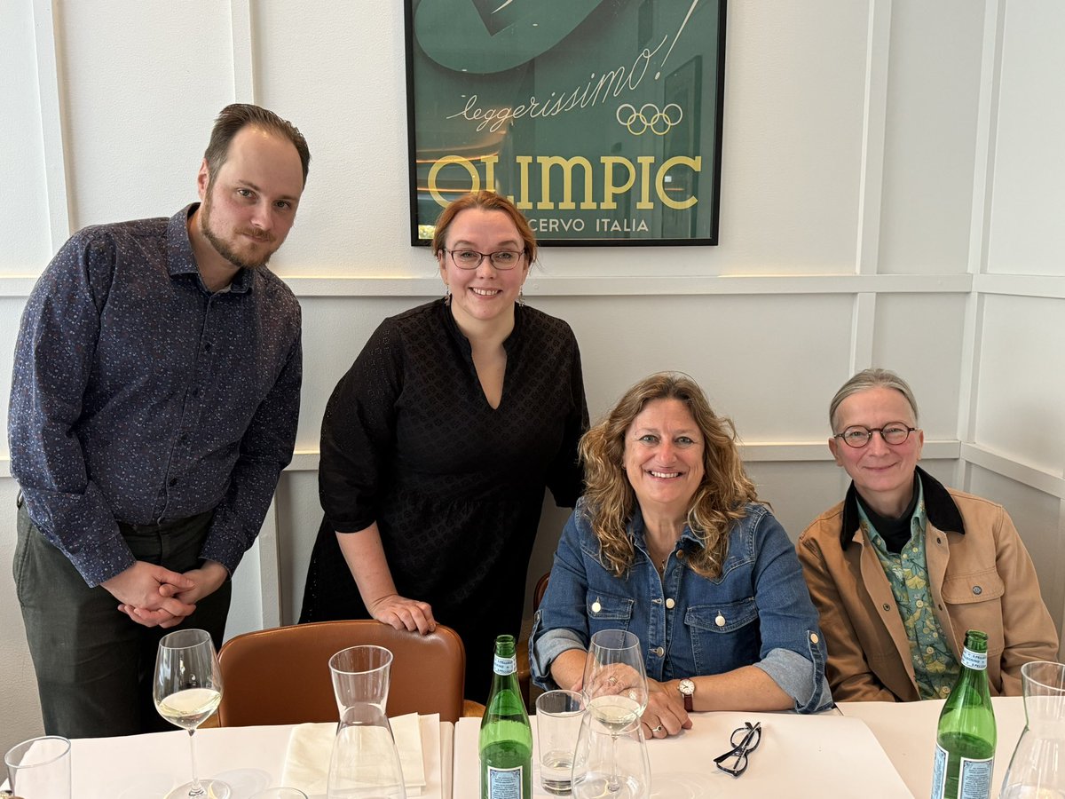 A short thread about translation. Last week I visited Tammi, my Finnish publishers, and was lucky enough to meet my three translators: Anna, Riina and Pauli (one for each series) 1/3