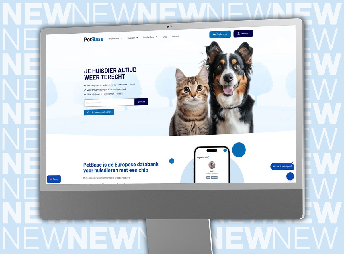 PetBase's tweet image. 🆕 ✨PetBase heeft vanaf nu een nieuwe website! 

petbase.eu