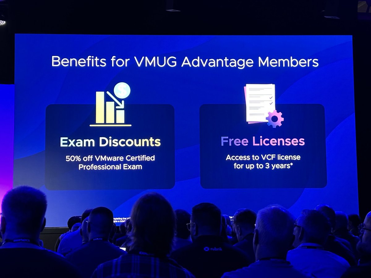 #VMUG Advantage has always been great value for money for #VMware professionals. The legacy continues! #VMwareExplore #vExpert