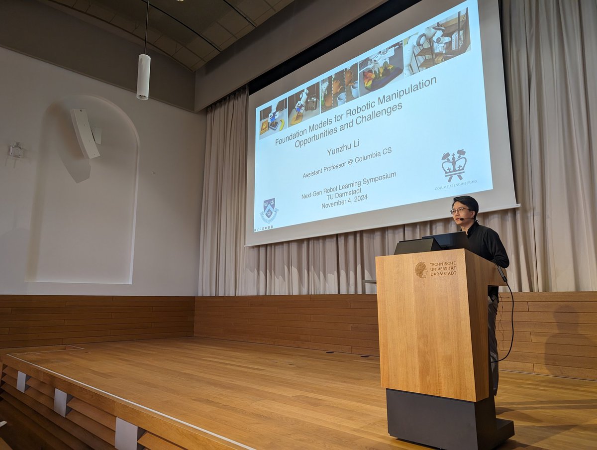 SnehalJauhri's tweet image. Perfect start to the #CoRL2024 week!
Was a pleasure organizing the NextGen Robot Learning Symposium at @TUDarmstadt with @firasalhafez @GeorgiaChal
Thanks to the speakers for the great talks! @YunzhuLiYZ
@NimaFazeli7 @Dian_Wang_ @HaojieHuang13 @Vikashplus @ehsanik @Oliver_Kroemer