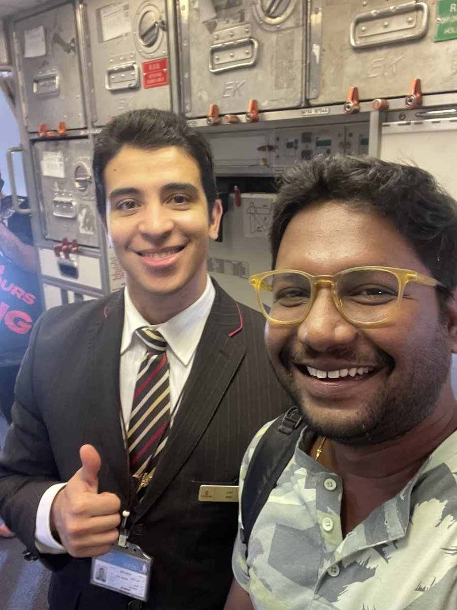 SriniKasy's tweet photo. #EnjoyJourneywithEmirates
#emirates
Wonderful flight experience with Emirates MAA2DXB
#Flymore https://t.co/ggZgVNPrRY
