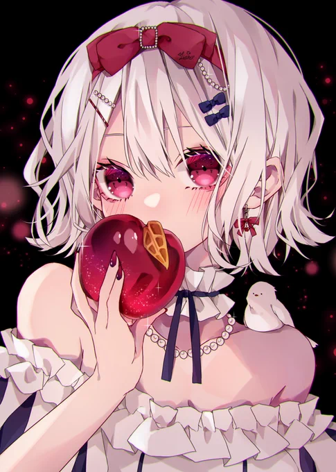 #いいりんごの日アルビノ白雪ちゃん 