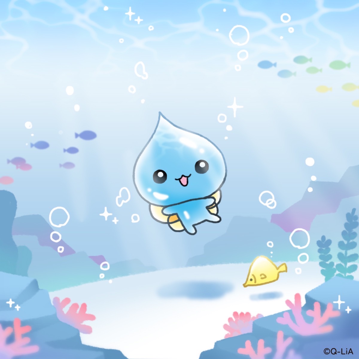 ⠀ ぷくぷく…🫧 #しずくちゃん