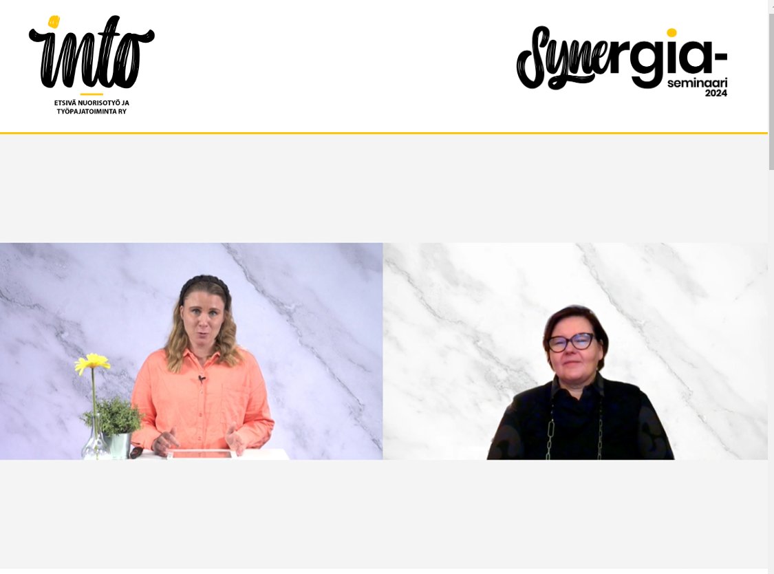 #Synergiaseminaari 2024 on täydessä vauhdissa!

Nyt <a href="/elinaperanen/">Elina Peränen</a> ja Hellevi Lassila <a href="/Sedu_fi/">Sedu</a> pureutuvat kuntouttavan opetuksen tarpeeseen ja mahdollisiin ratkaisuihin: #ammatillinenkoulutus + #hyvinvointialue + #työpajatoiminta + #opinnollistaminen yhdessä!

#oppivelvollisuus