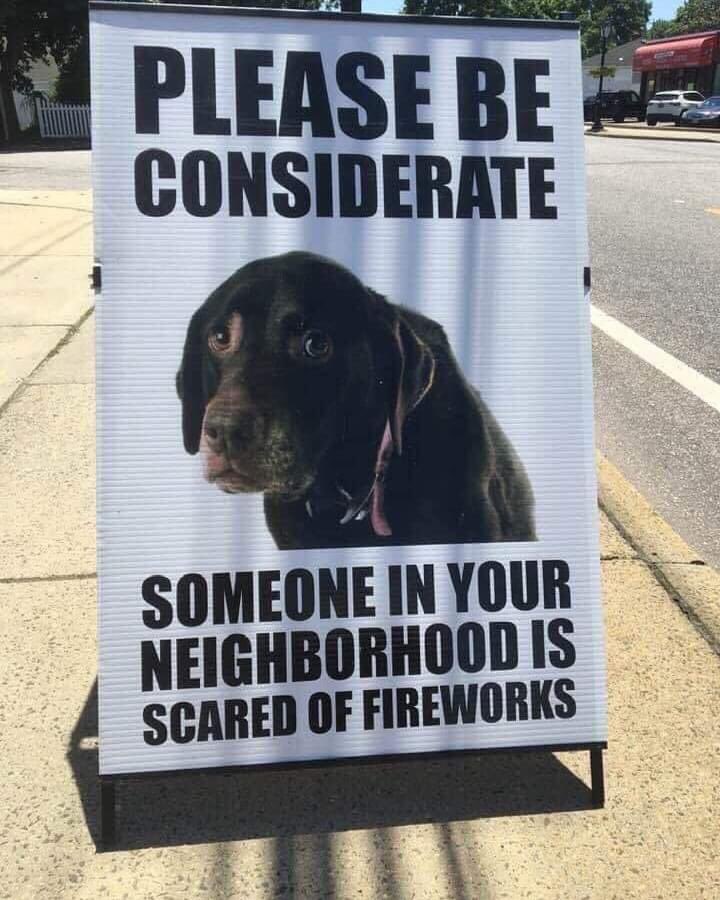 Please retweet, for pets that are stressed by fireworks, I tried this and it seemed to help.. 
I played the sound of fireworks on my laptop quietly all day, alongside normal house sounds, tv on etc in an attempt to just normalise the bangs  and it did seem to work with my cat.