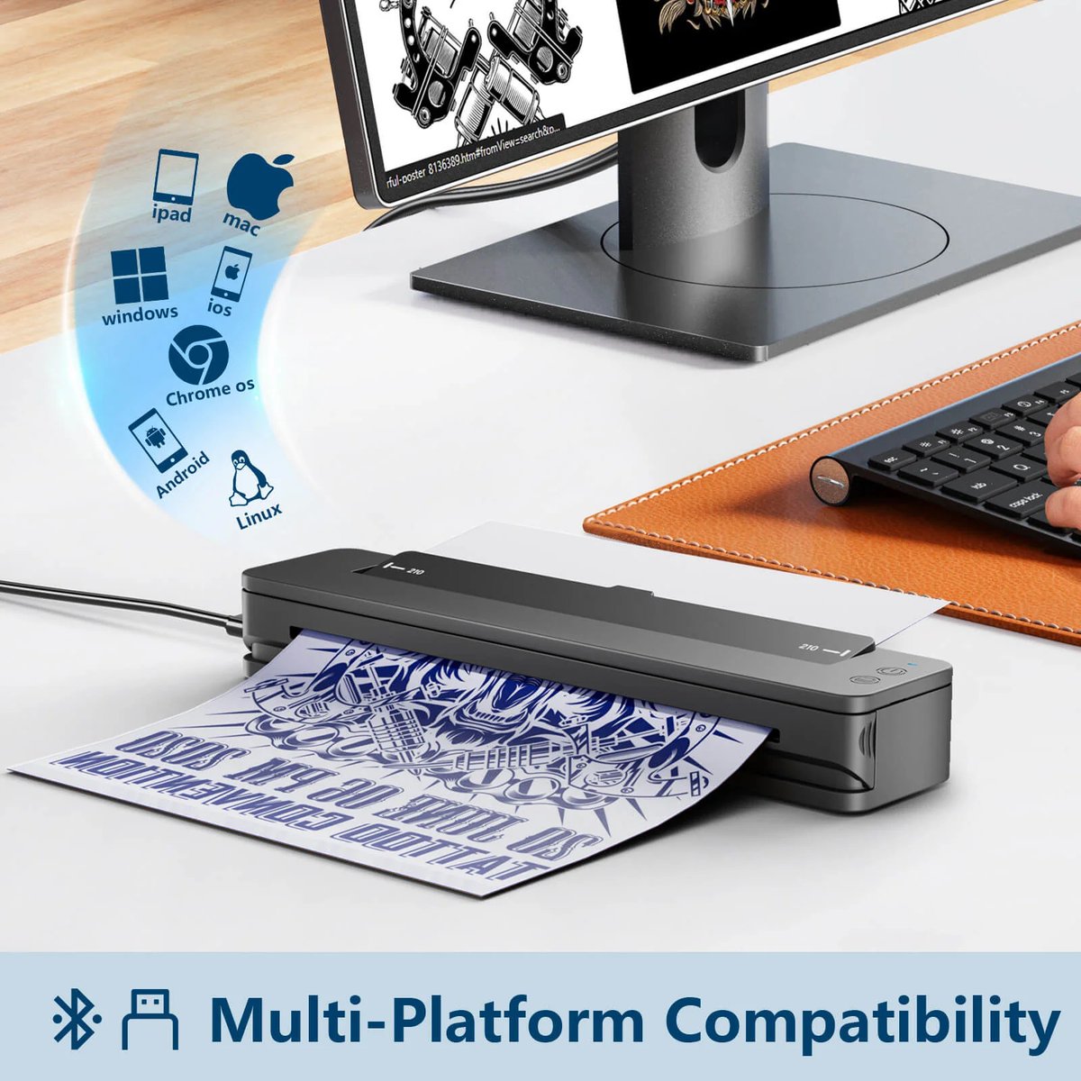 TattooSolong's tweet photo. 📣 Black Friday Deal! Get our Bluetooth Tattoo Printer for just $149! 
✨Portable &amp; convenient
✨USB &amp; Bluetooth connections
✨13-sec fast print at 203DPI
✨2500mAh battery (32 hours work time)
🔗 Shop Now: https://t.co/4uFsgGzzi8
#BlackFriday #TattooPrinter #SolongTattoo https://t.co/NZnuIe6O0u