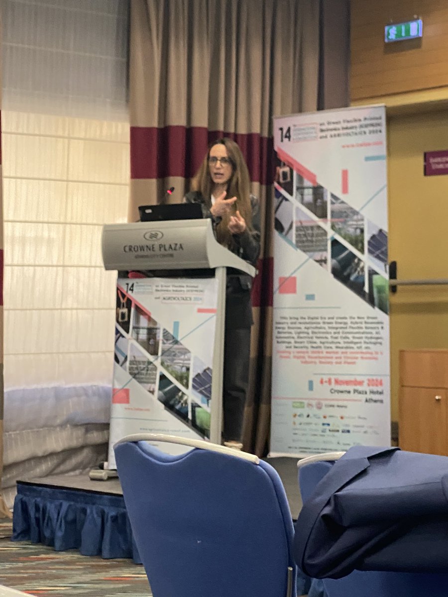 LTFN-Nanolab (@ltfn_nanolab) on Twitter photo Day 2 of the “14th Inter. Conf. & Exh. on Green Flexible Printed Electronics Industry and #AGRIVOLTAICS 2024” icefpe.com invited talk Prof. Katerina Andreopoulou on novel polymers for flexible printed #OLED & #OPV <a href="/NANOTEXNOLOGY_/">NANOTEXNOLOGY</a> #COPE-Nano #Teaming Day 2 of the “14th Inter. Conf. & Exh. on Green Flexible Printed Electronics Industry and #AGRIVOLTAICS 2024” icefpe.com invited talk Prof. Katerina Andreopoulou on novel polymers for flexible printed #OLED & #OPV <a href="/NANOTEXNOLOGY_/">NANOTEXNOLOGY</a> #COPE-Nano #Teaming