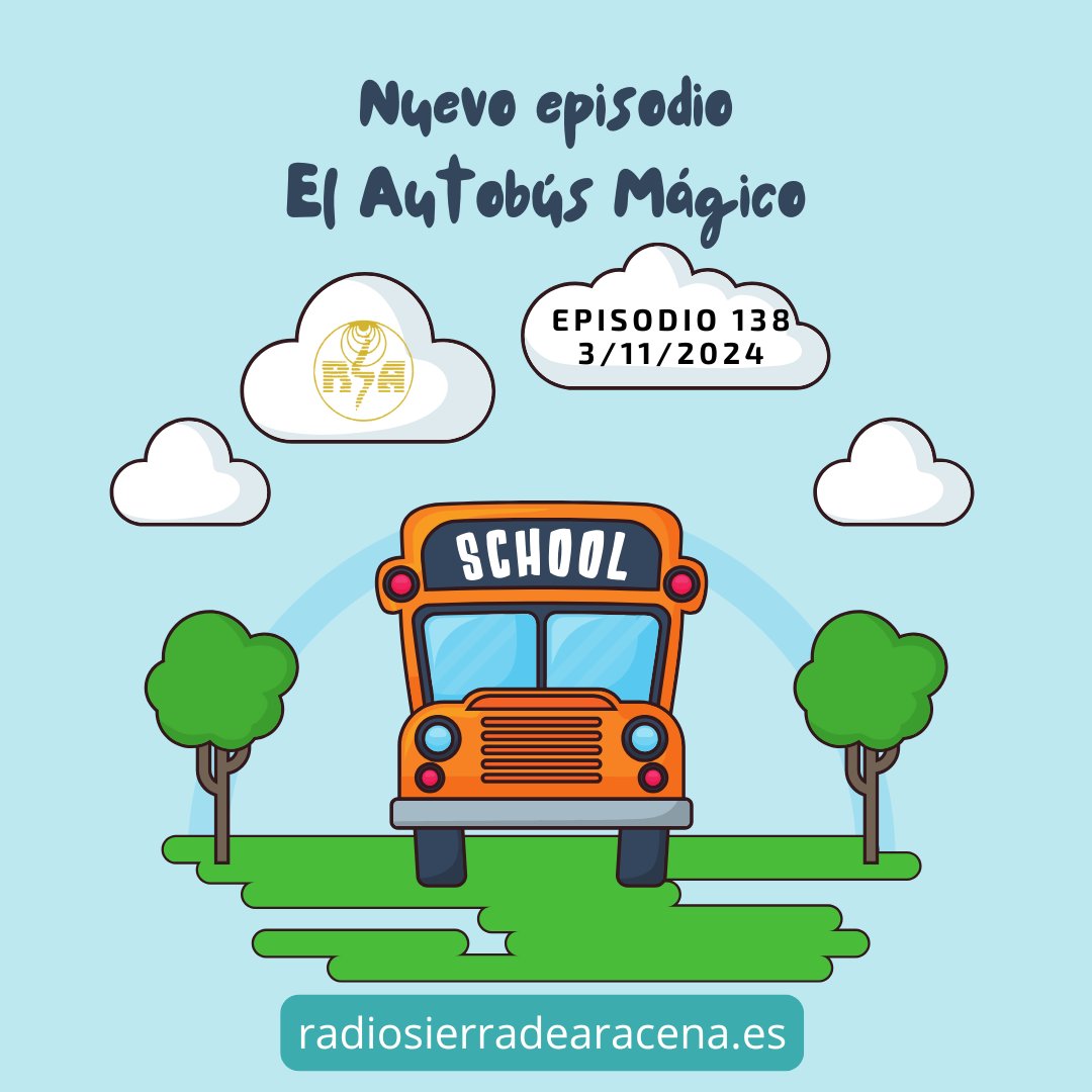 RSAracena's tweet image. 𝐄𝐋 𝐀𝐔𝐓𝐎𝐁𝐔𝐒 𝐌𝐀𝐆𝐈𝐂𝐎 🚌🪄  #podcast

🎙 go.ivoox.com/rf/135573387

Patrocinado por 🔧Talleres Garbar y Construcciones La Polvarea🧱
📻 93.3fm SER + radiosierradearacena.es/podcast

🚌 Súbete al #bus de #RSAracena❗️