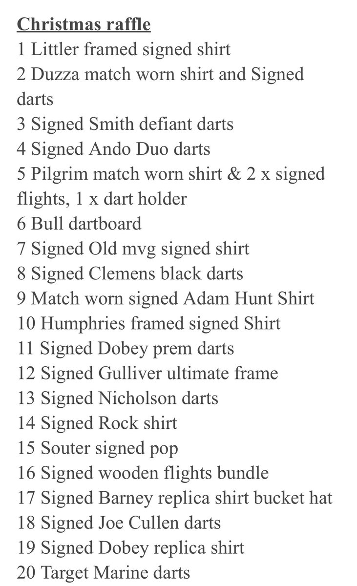 mmleak1605's tweet photo. Details of this year’s Christmas raffle.  How to enter and list of all prizes below. Please help if you can over £5000 in prizes, and every penny goes towards buying Christmas presents for underprivileged kids. Please share on all your socials. Good luck 🎯☃️🎅🏻🎁 https://t.co/XWupsxyAy9