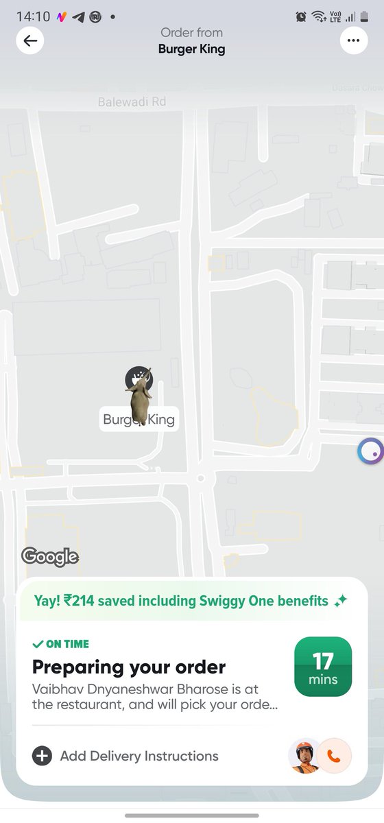 edit_down's tweet photo. @BurgerKing , what's that ? 🤣🤣🤣

Have you started delivery using elephant 🐘  or hippopotamus 🦏? https://t.co/Aec3MqxuXQ