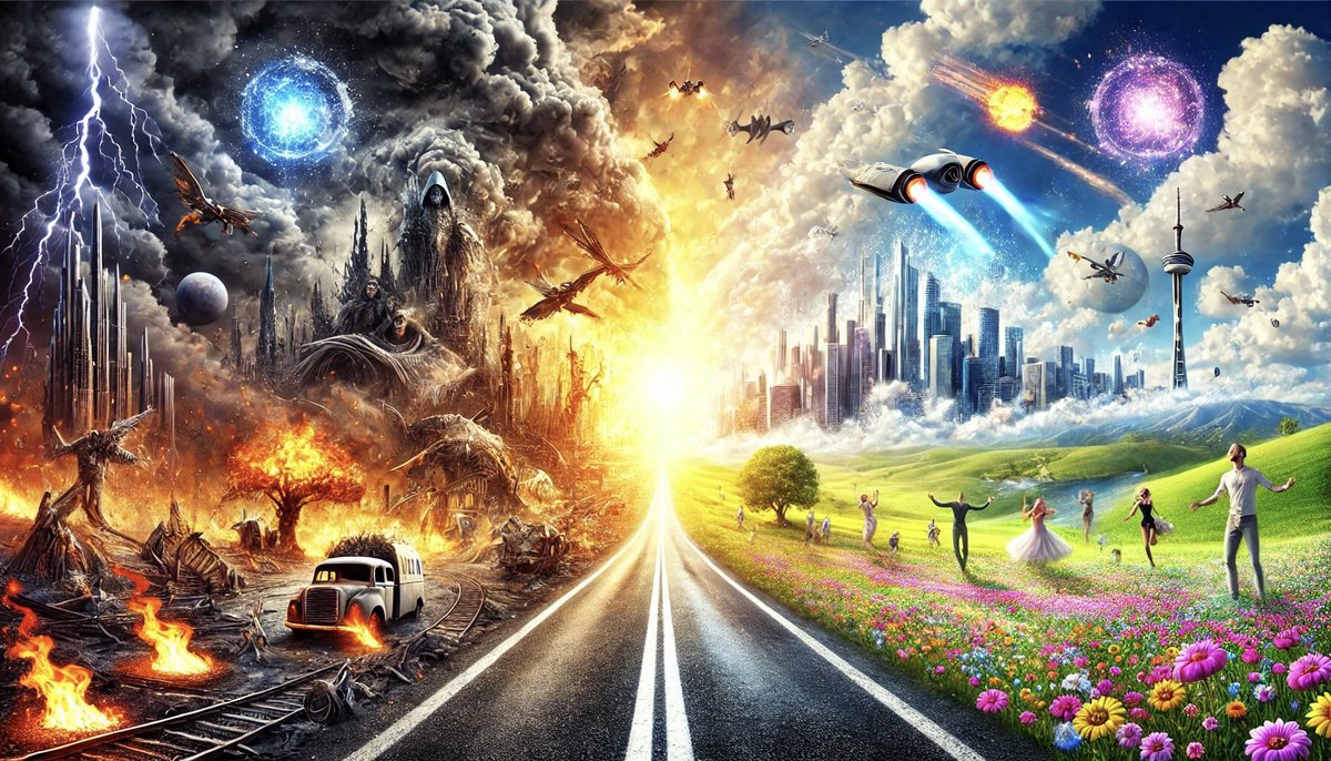 Most important turning point in history since 9/11 today. <a href="/realDonaldTrump/">Donald J. Trump</a> and his team wins, the future will be spaceships, freedom, prosperity, peace &amp; e/acc. He loses, dark ages of inquisition, oppression &amp; idiocracy are upon the world. Take the 🔴 pill. #Election2024