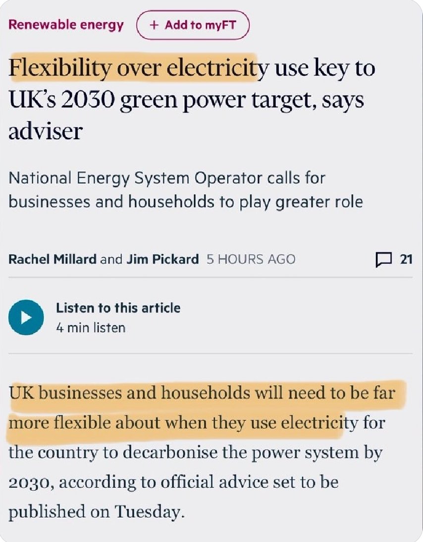 PaulHowey1's tweet image. 'Be prepared to have blackouts'

If you don't use less electricity, is the warning

The #netzeroScam is, as all the #farrightthugs predicted, going to lead to energy shortages 🤬🤬🤬🤬

@ofgem #GreenEnergy #NorthSeaOil