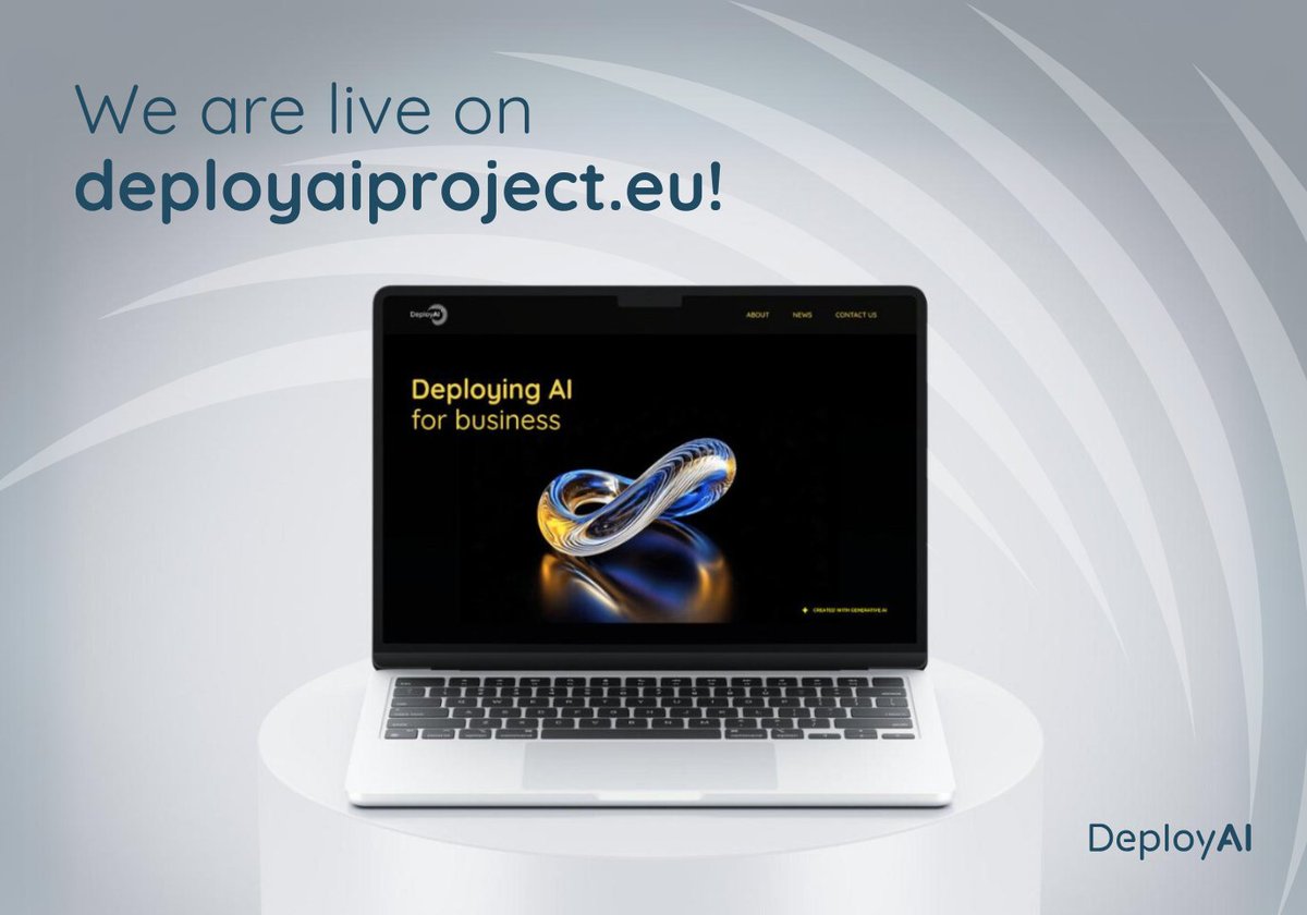 The DeployAI Project website is now live! 🚀
Explore our website, learn more about our strong consortium &amp; subscribe to our newsletter for the latest project updates!

Visit our website here: deployaiproject.eu 🌐

The journey has just begun.

#DeployAI #TrustworthyAI
