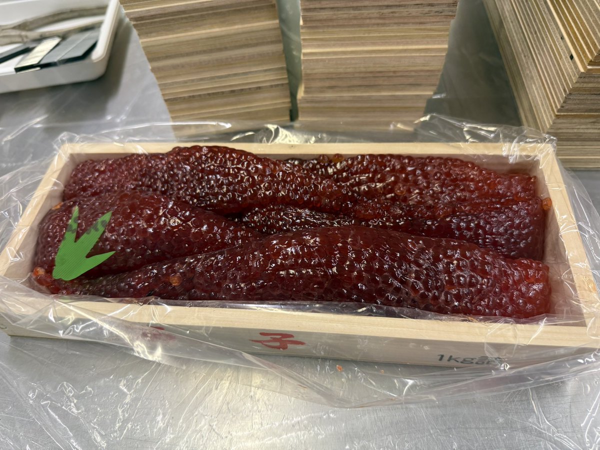 今年の筋子は少し小さめが多かったけどなんとかできたぞ〜