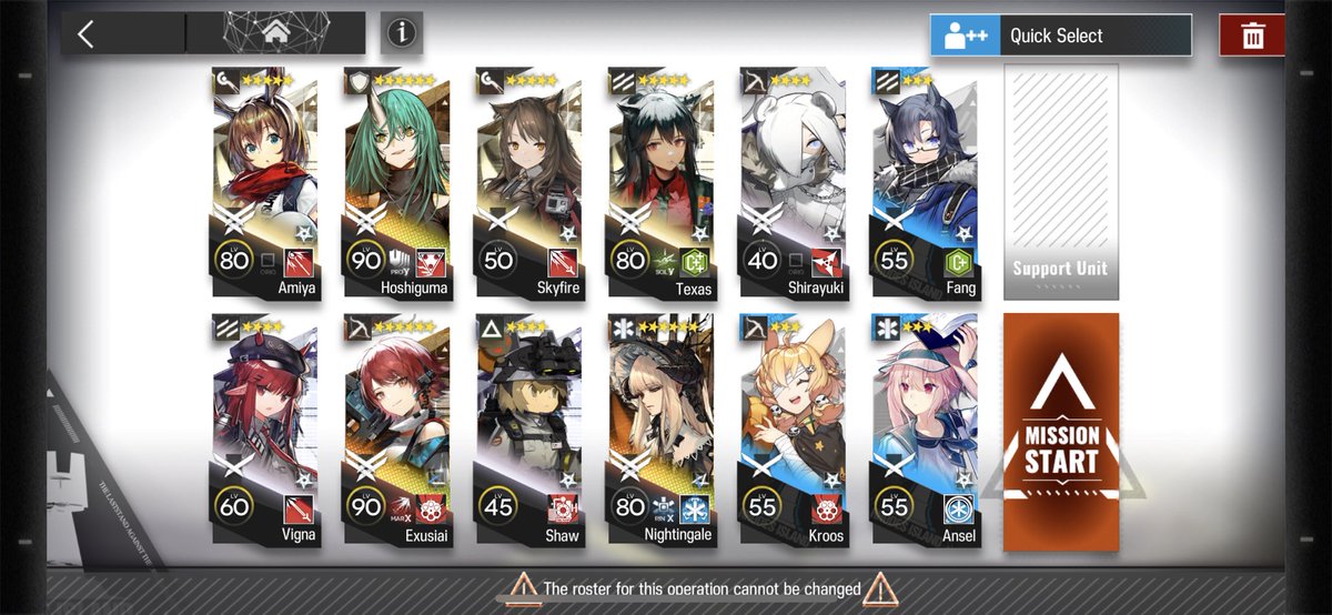 6u7nT's tweet photo. @ArknightsEN My first main squad from 2020 vs now #Arknights #PathOfTheDoctor https://t.co/lxOi3o6sPE