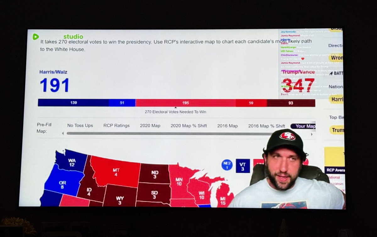 Watching @trump2024ace on Election Eve