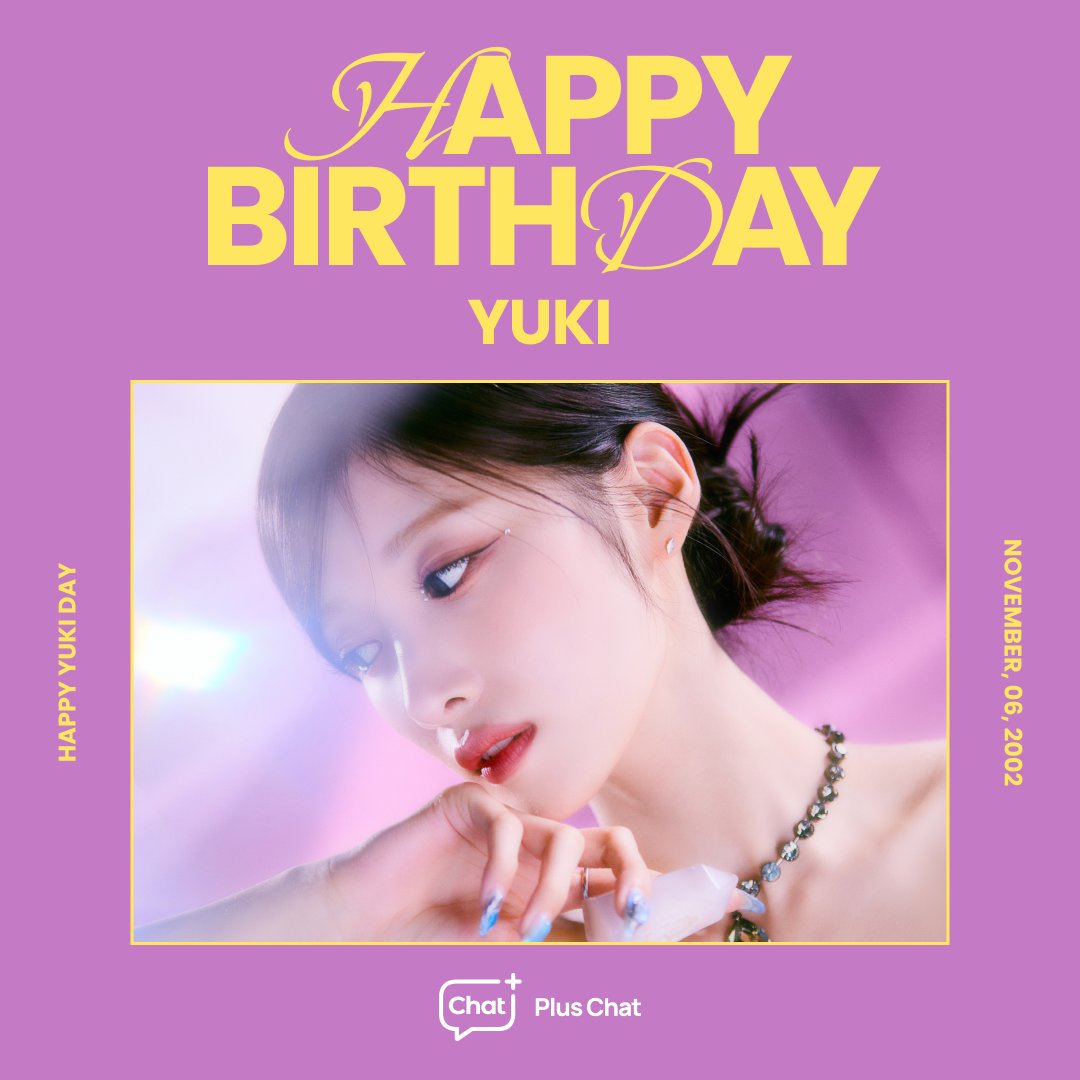 mnetplus's tweet photo. [#PlusChat] HAPPY BIRTHDAY YUKI 💖
Let’s celebrate YUKI's birthday together 🎉

Plus Chat에서 함께 축하해주세요!
👉https://t.co/WllMnWMJJ9

#유키냥_생일을_축하한다냥
#HAPPY_YUKI_DAY
@_EL7ZUPofficial #유키 #YUKI https://t.co/O7erVweYt1