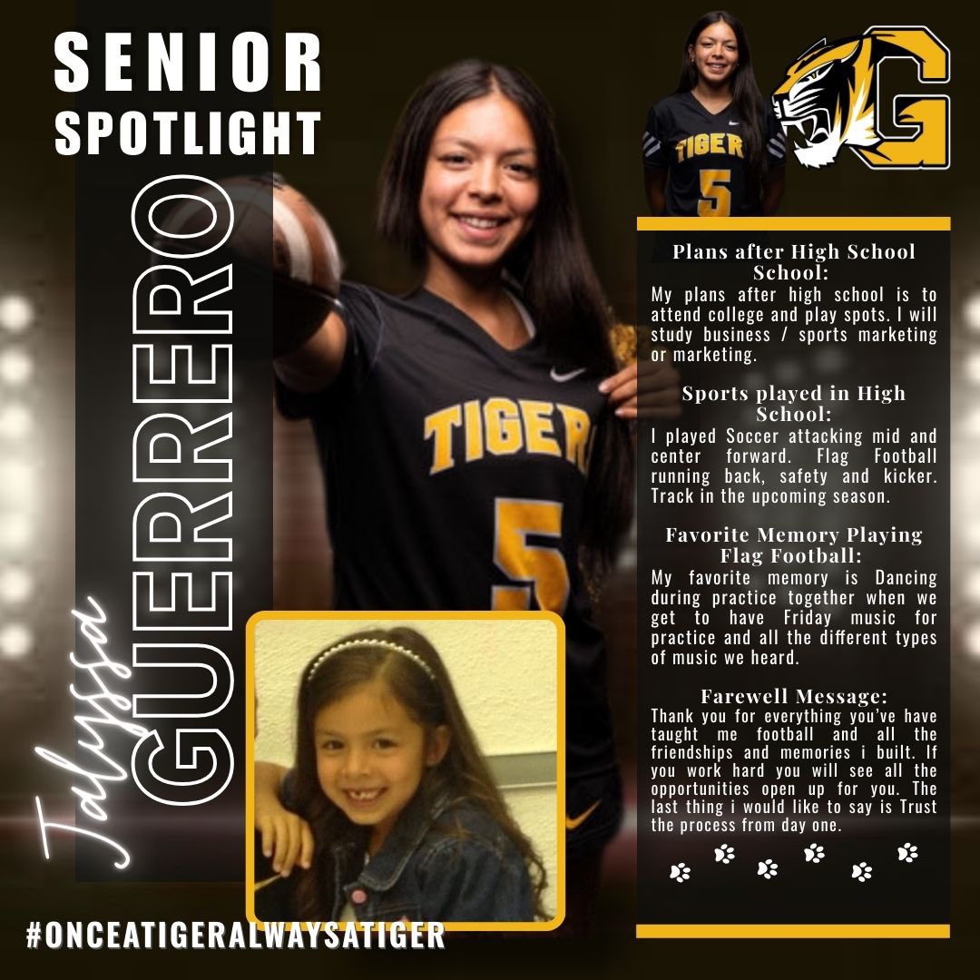 Time to highlight senior class of 2025 and this one helped start it all. <a href="/Jalyssa_gg/">Jalyssa Guerrero</a> who was my first club player and <a href="/OTS_apparel/">Coach G</a> daughter. She helped give Gilbert a great start we will miss her. So let get to know her <a href="/Gilbert_Tigers/">Gilbert High School Athletics</a>