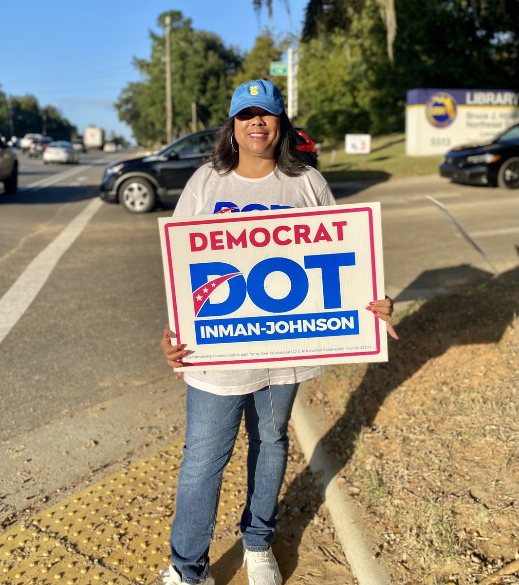 Voting in the General Election is finally here! Let your voice be heard! Vote for Dot Inman Johnson, the clear choice to move Tallahassee forward! #Dotfortally #DotforCC #VoteDotIn