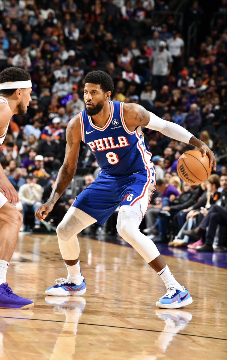 Paul George makes his 76ers debut in a GT Cut Academy customized