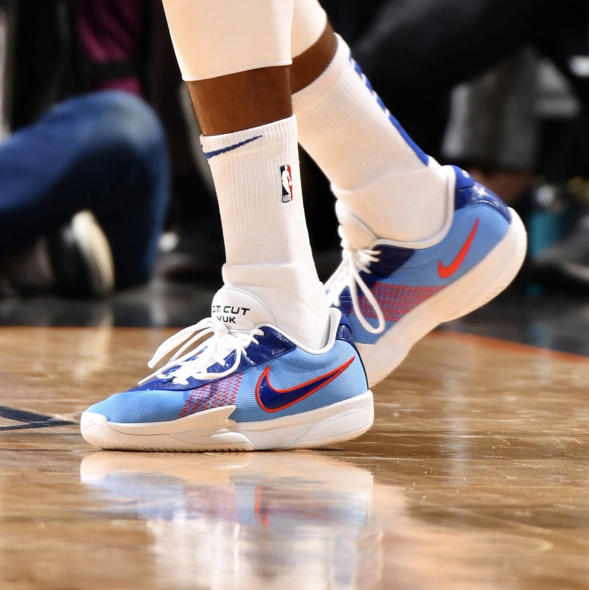 Paul George makes his 76ers debut in a GT Cut Academy customized