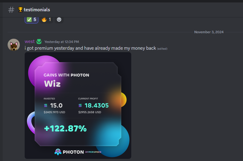 AroaOnSol's tweet photo. been working a lot in the background on a group that will directly help beginner/amateur traders to become more profitable

safe to say the early access members have been cooking so far with the tools as well :)

interact if you're down to be apart of the community ⤵️ https://t.co/2zJYELTIoy