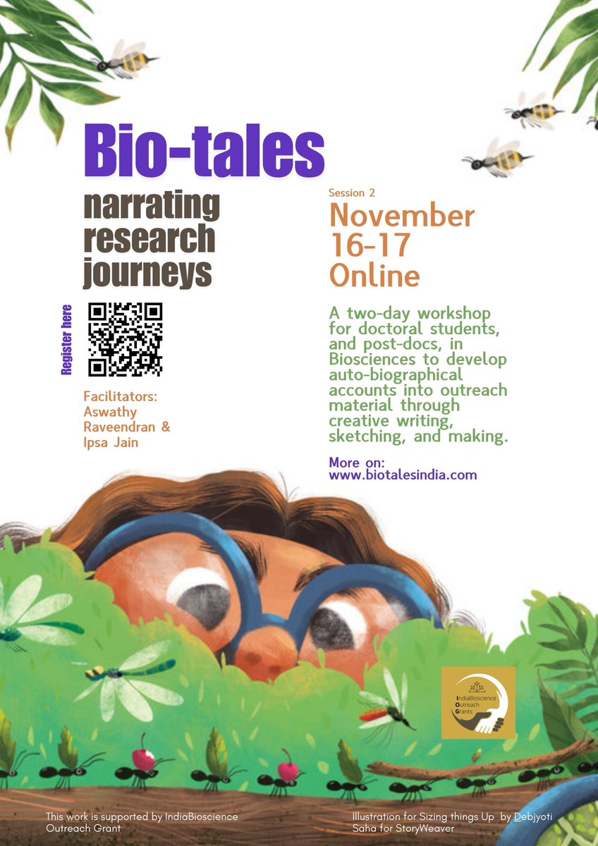 <a href="/aswathyhbcse/">Aswathy Raveendran</a> and I are ready for the 2nd version of Biotales workshop. We had a fab time in the 1st one with thoughtful conversations n joyful making. If you a biologist in training, sign up! forms.gle/fmApTRhuhUr9XP… 

Sup excited!! <a href="/IndiaBioscience/">IndiaBioscience.org</a> <a href="/_KarishmaK/">Karishma Kaushik, MBBS, MD, PhD, Mom</a> <a href="/MenonBioPhysics/">Gautam Menon</a>