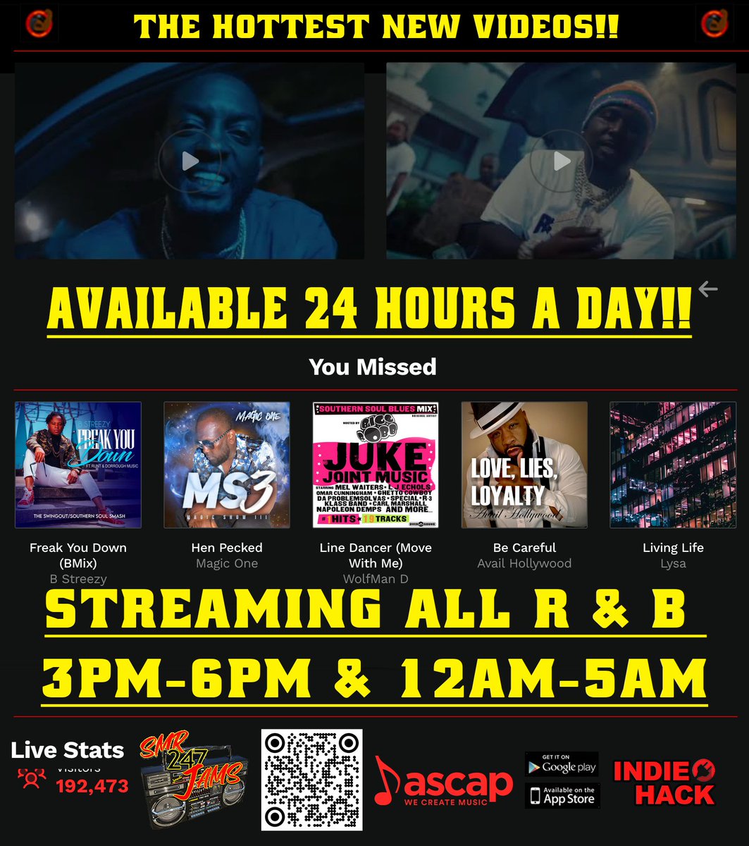 I'm Listening To The <a href="/SMR247Jams/">SMR247Jams</a> App Right Now Spinning all RnB From Midnight Til 5am ::: southernmuscleradio247.com/links