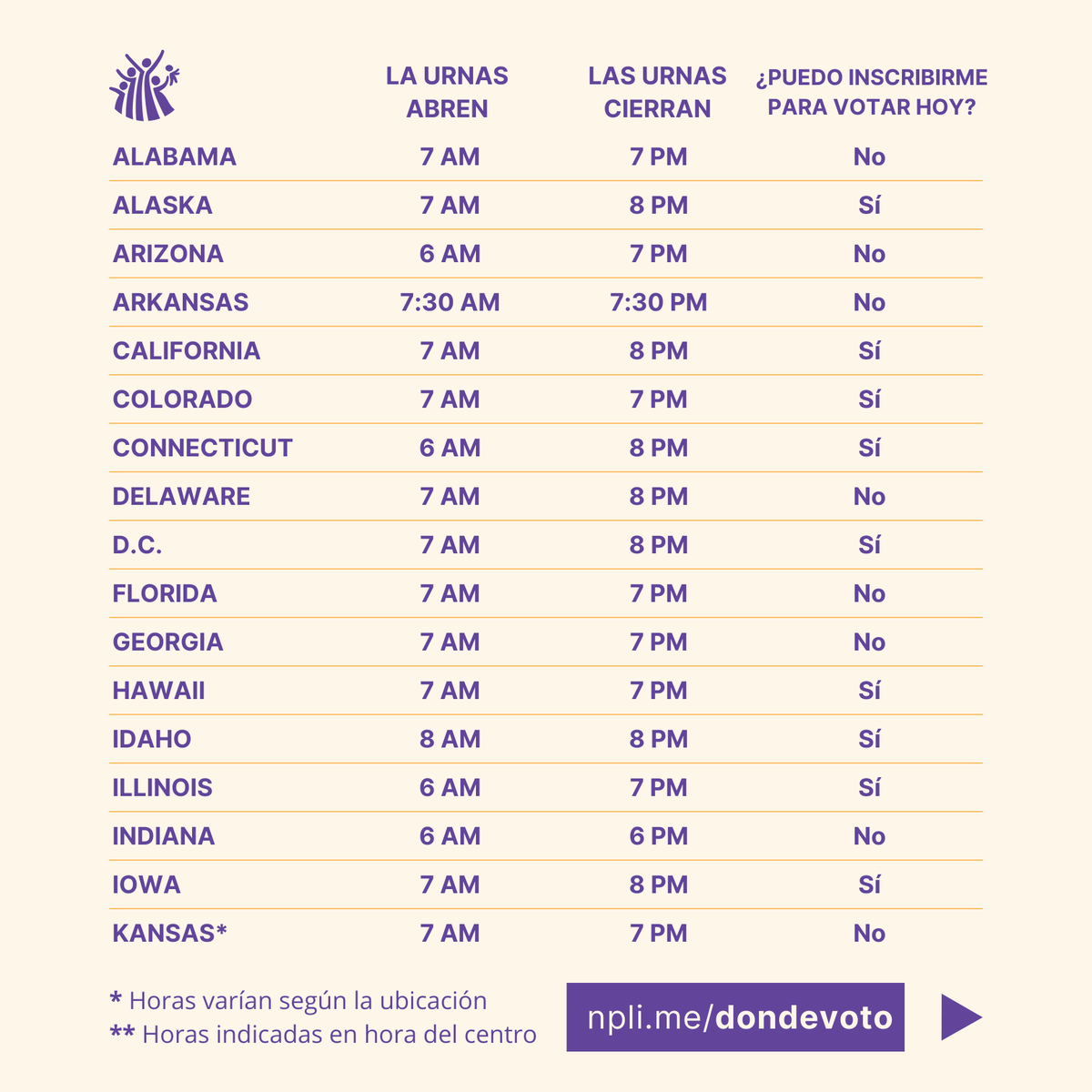 NationalPLTI's tweet photo. ¡Llegó el día de las elecciones! 🗳️ Haz oír tu voz: encuentra tu centro electoral en https://t.co/YZR0HukLFN y vota! En 23 estados y D.C. hoy puedes registrarte para votar. Y no olvides compartir tu orgullo cívico con nuestros marcos en https://t.co/yZ1llchwmq #JuntosLideramos https://t.co/vN8jAw9wsT