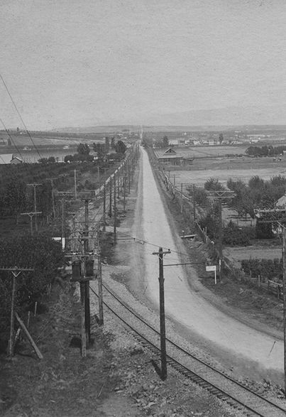 YAKIMA'S INTERURBAN RAILROAD TO SELAH WAS BUILT 111 YEARS AGO IN 1913!  If the City of Yakima follows through with its original plan of rebuilding the railroad on 6th Avenue along with the street reconstruction, trolleys will again go to Selah through scenic Selah Gap!
(1/4)