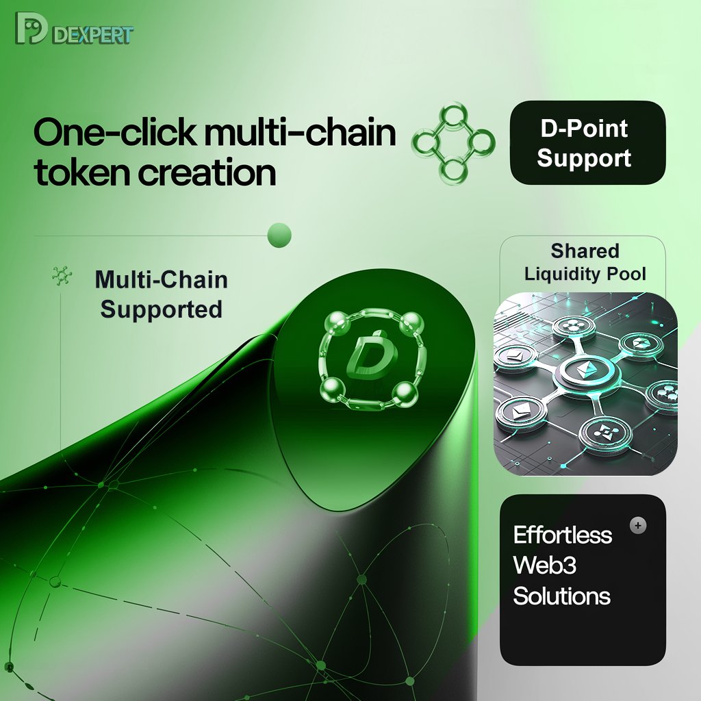 DexpertOfficial's tweet photo. Dexpert is about to receive a major upgrade! 📢📢

Next, we’re upgrading our Token Creation tool. 
Have you seen one-click👆, multi-chain creation before?

#dexpert #dexp #token #CryptoI https://t.co/yAnn3WDbVR