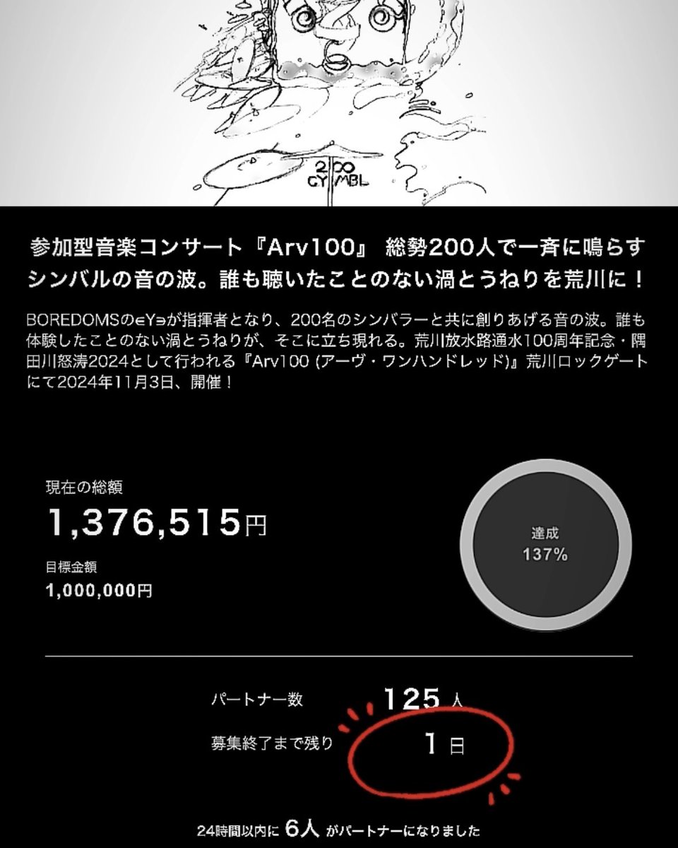 【#Arv100 | ありがとうございました】
クラウドファンディングも残りあと1日！
最後の最後、お力添えいただけますと幸いです。

⛳️クラウドファンディングうぶごえ
ubgoe.com/projects/800