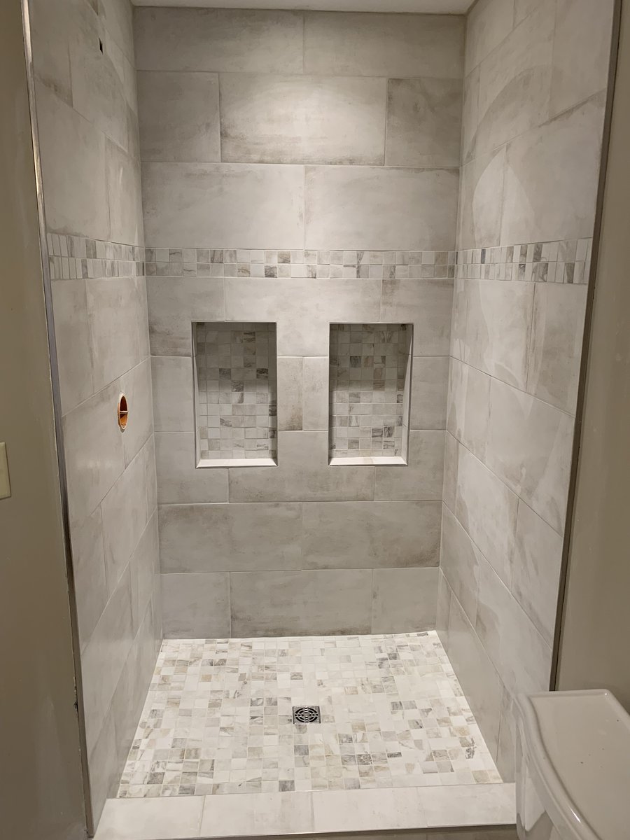 Tile Shower we did last winter!