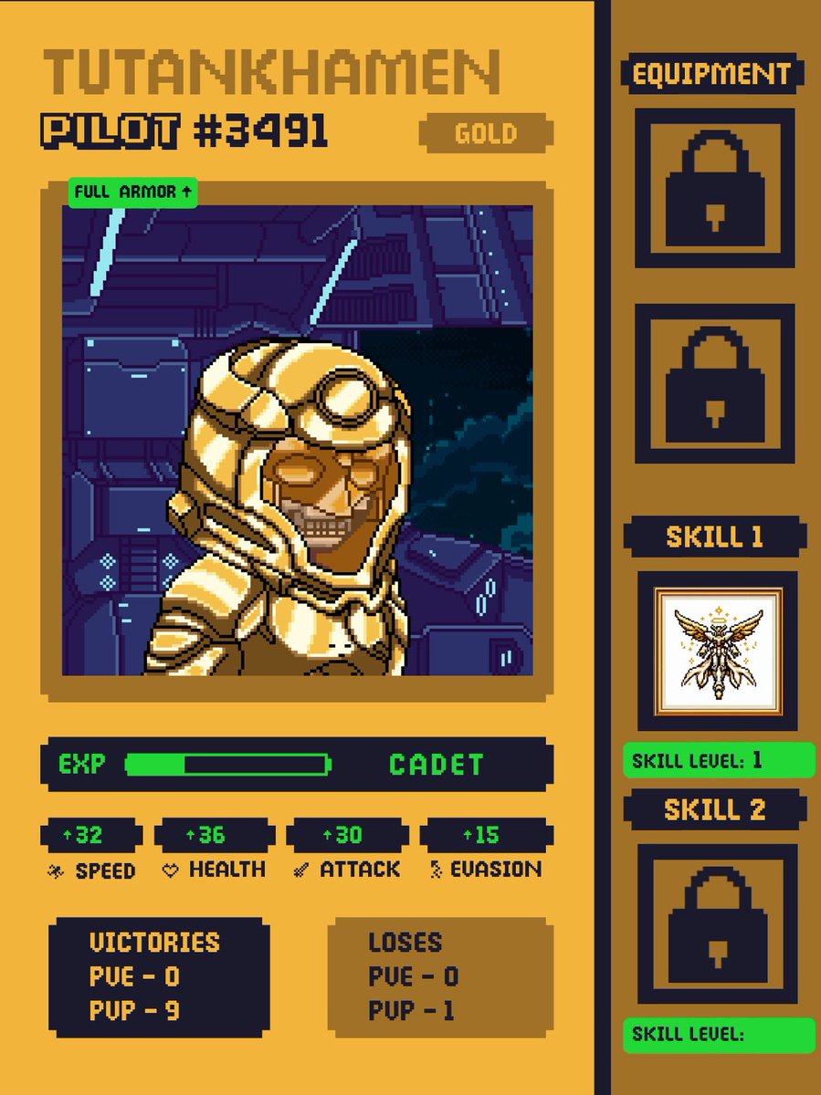 I’ve built the most powerful <a href="/DaimyoXRPL/">DaimyōsXRPL</a> Pilot in the game.

But the parts are only step 1.

Choosing the right skills and equipment will be crucial.

Grinding experience is a must.

This is just the beginning!