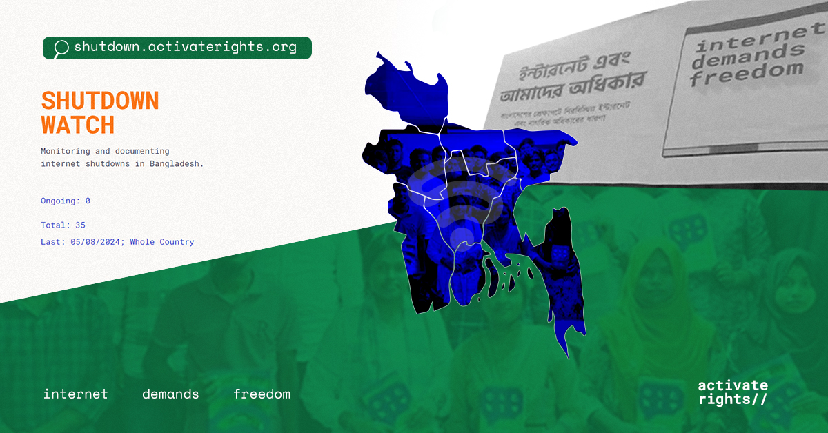 isoc_pulse's tweet image. Local voluntary group develops Shutdown Watch to track and develop awareness of Internet shutdowns and digital censorship events happening in Bangladesh pulse.internetsociety.org/blog/shutdown-…
