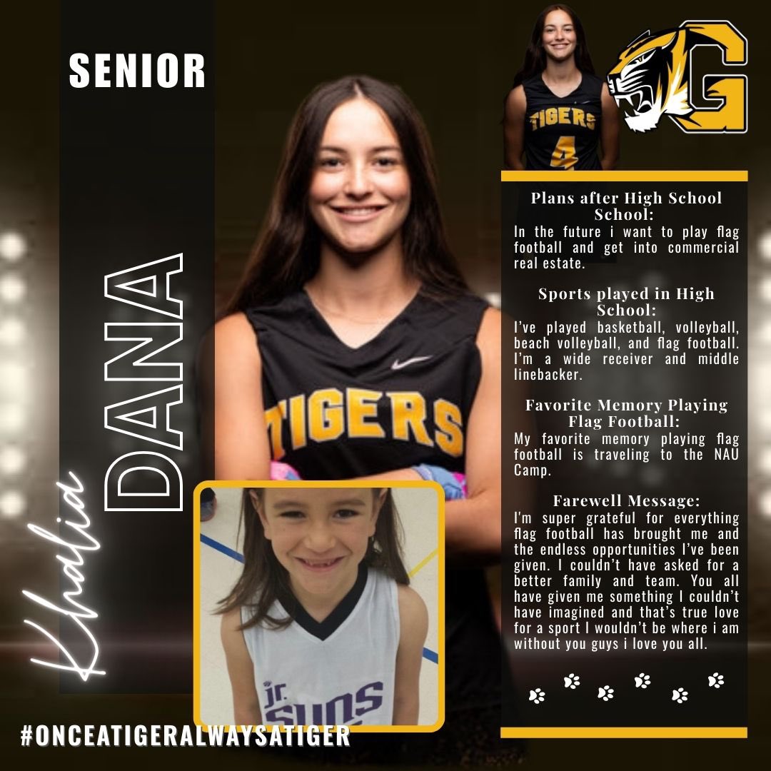 Senior Class 2025 <a href="/Khalia_dana2025/">Khalia</a> helped us kick off our AIA Season. She has become rising start and excited to see where she goes great job 

<a href="/Gilbert_Tigers/">Gilbert High School Athletics</a>