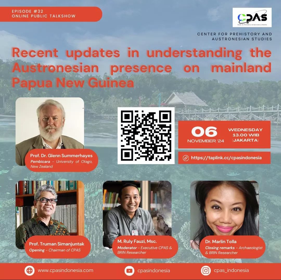 kallinikos1980's tweet image. CPAS Webinar 06 Nov, 13:00 
Austronesian presence in PNG.
#austronesian #png #papua