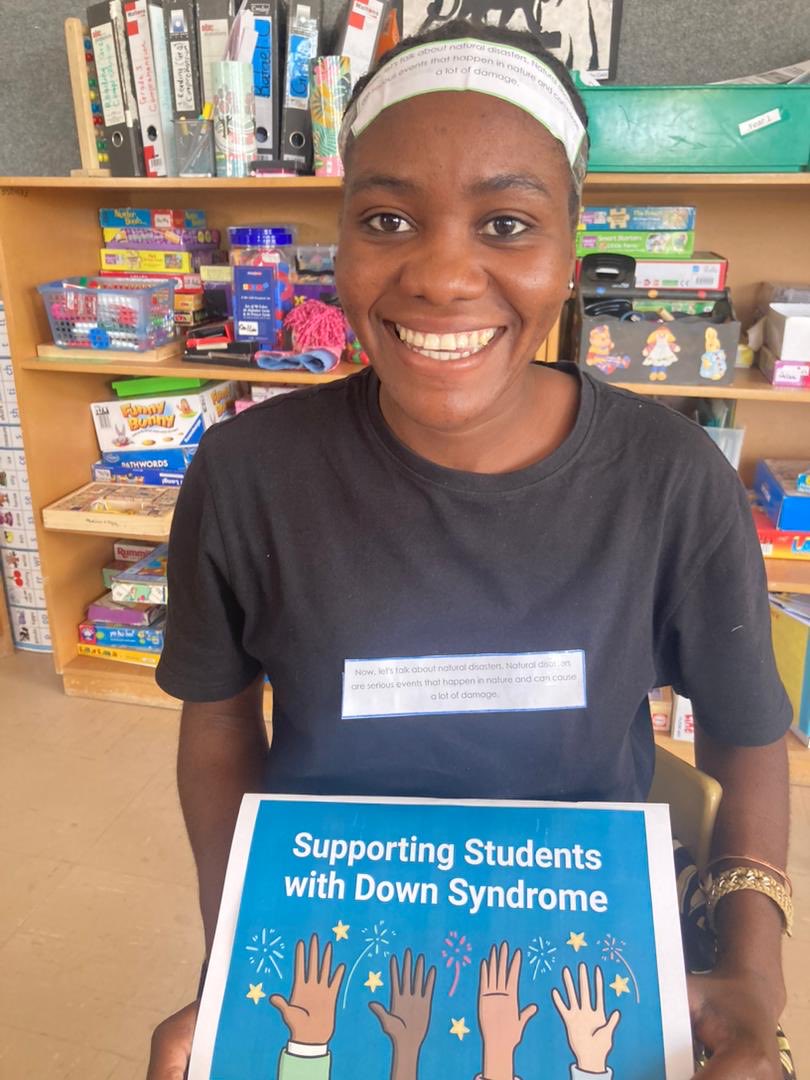 marcellevleenen's tweet image. The lengths our learning support teachers go to, to support our reluctant readers ⁦@WISNamibia⁩- text on headbands! #LearningAtWIS