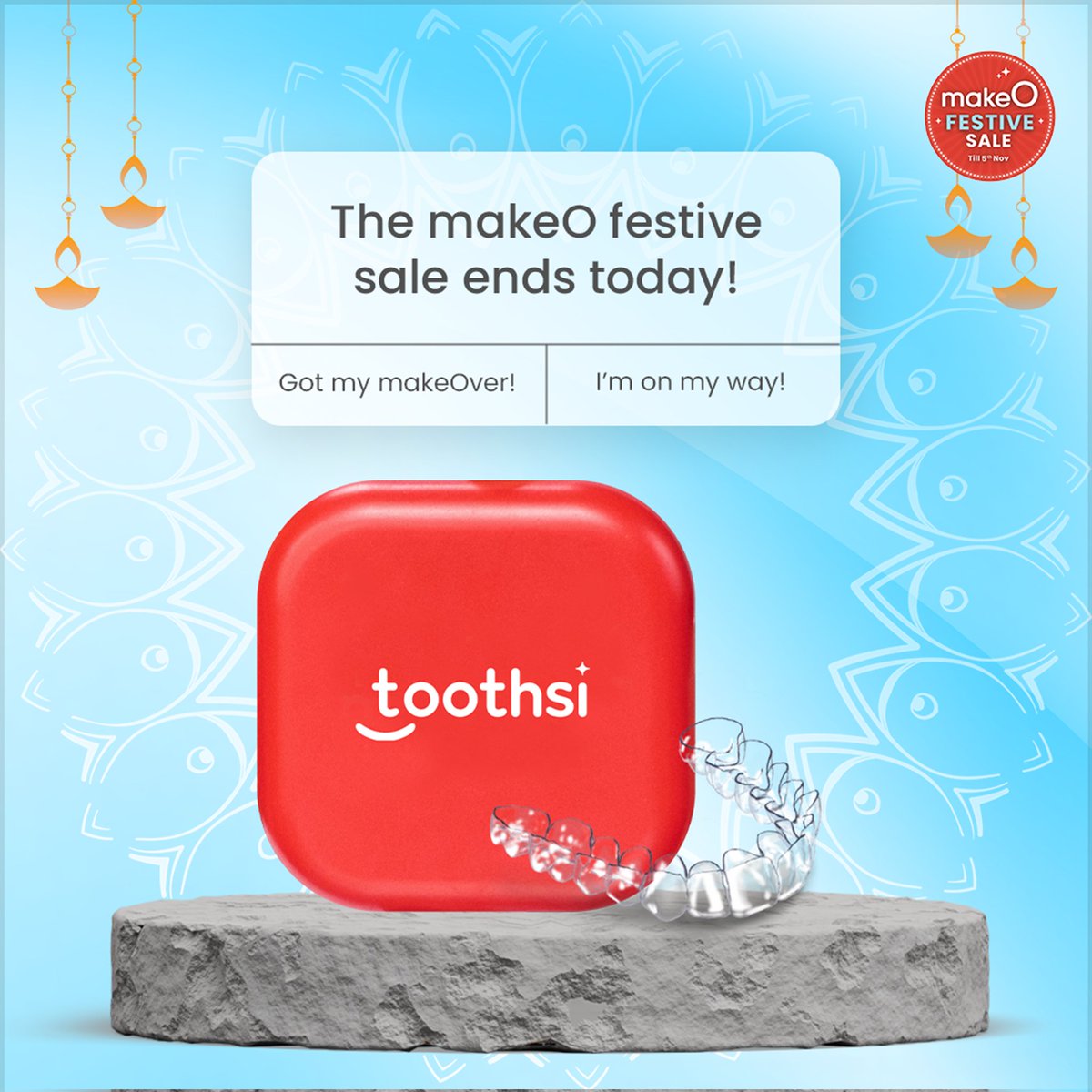 toothsialigners's tweet image. Make sure you don’t add ‘missing the sale’ to your regret list! 

Deals that will make you smile wider on products that give you the confidence to smile💪

#makeOFestiveSale #TransformationTime #GetReadyToSave #makeOverMagic #toothsi #InvisibleAligners #smilemakeOver