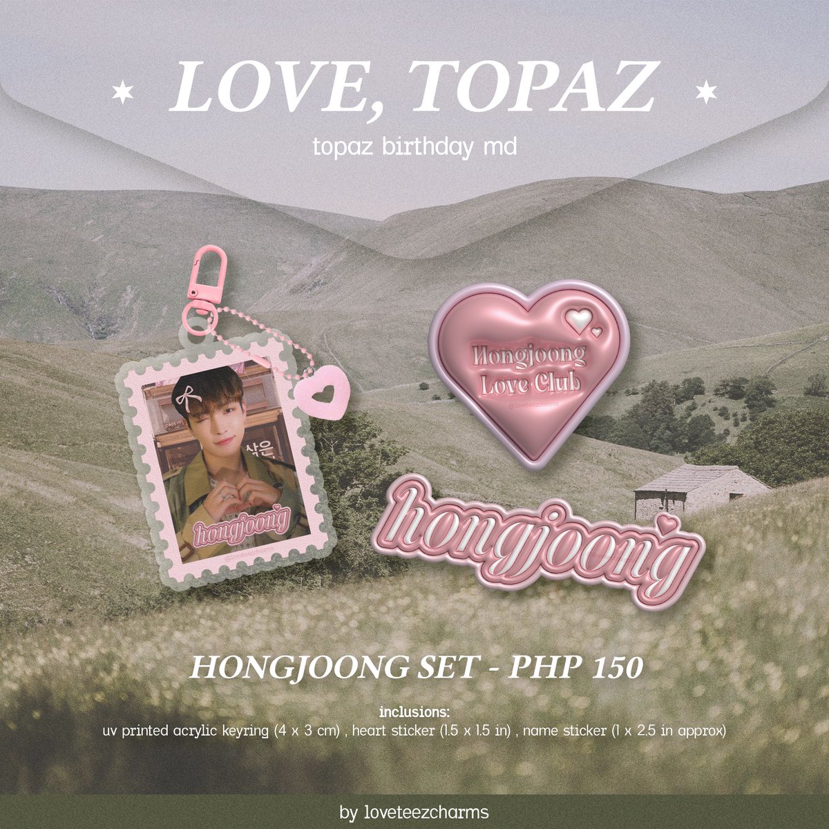 loveteezcharms's tweet image. love, topaz keyrings 𝜗𝜚

     › pre-order open .ᐟ

𓂋 doo: 11/20
𓂋 dop: 11/22
𓂋 eta: 2 to 3 weeks after dop
𓂋 loveteezcharms.carrd.co

     › order here: cognitoforms.com/LoveTeez/LOVET…

✶ wts lfb ateez ph ww hongjoong wooyoung keyring