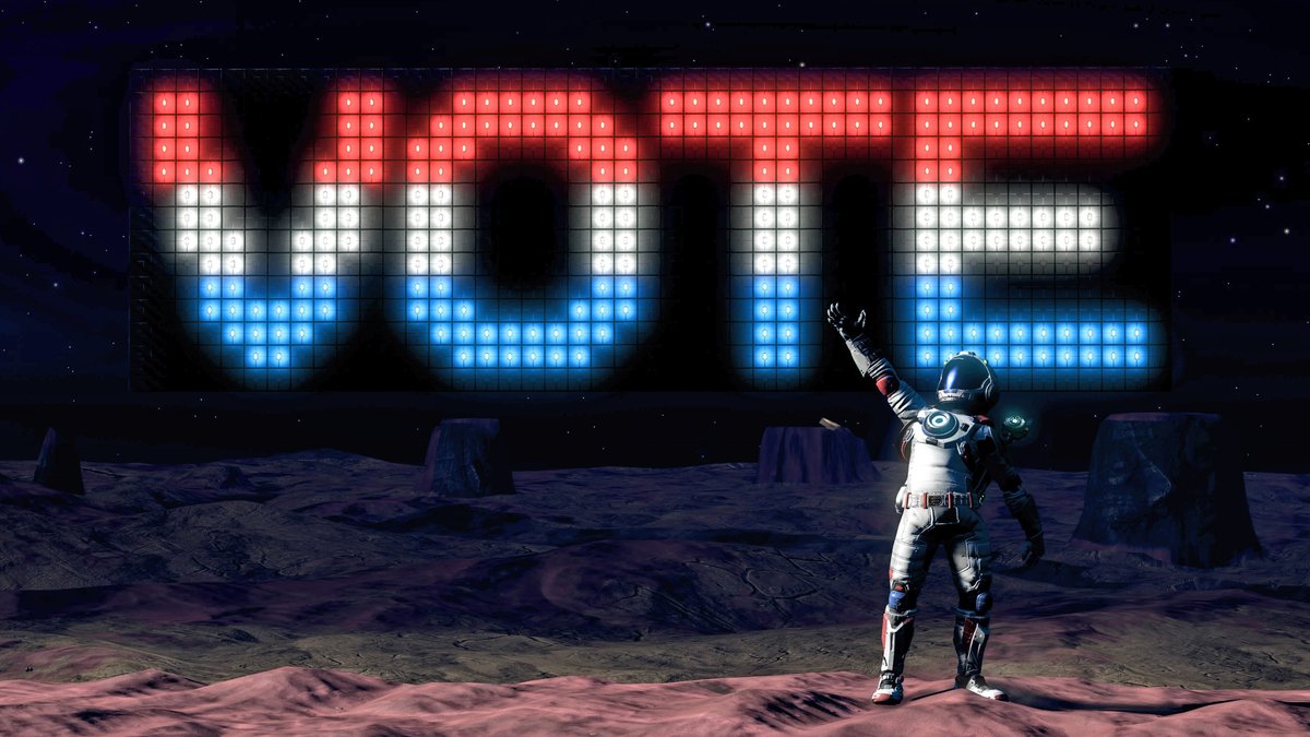 RolandOberheim's tweet photo. 🗳
 
#Election2024 #ElectionDay #Vote #NoMansSky #PS5 https://t.co/XtLJjlZmFV