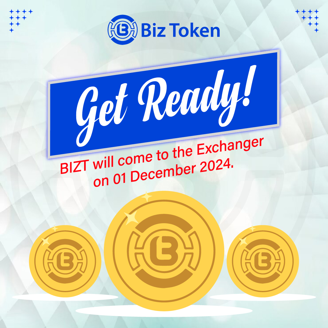 Exciting News for the Biz Community🚨 Mark your calendars 🗓️ BIZT will  come to exchanger on 01 December 2024. Get ready to trade, stake, and take  new opportunities in the crypto world.
