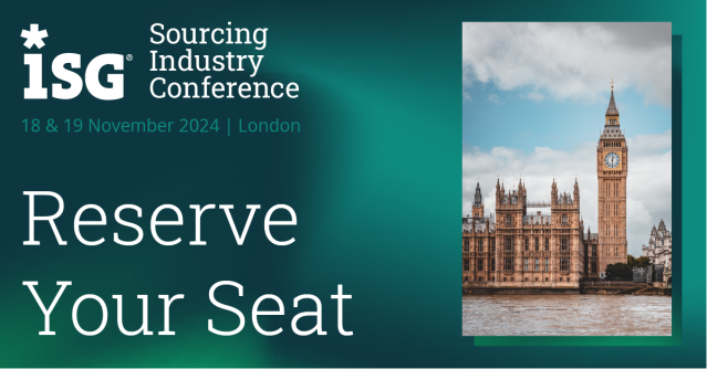 Dirk_Eichberg's tweet photo. The ISG #SourcingIndustry Conference EMEA is just around the corner! Join us 18-19 November in London for this must-attend gathering of leaders, influencers and market shapers. Be part of the community leading through and beyond #AI hype. #ISGEvents https://t.co/eoU8qGr6wP https://t.co/cCTR4kuUqn