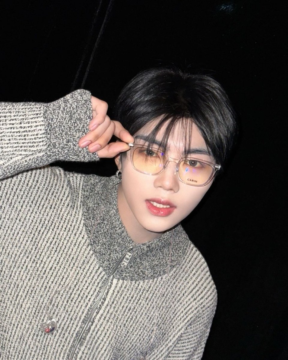 Just finished a fire rehearsal, and I think these glasses make me see the future, a sold-out concert! Also, side note: the sweater makes it look like I'm about to drop the most intellectual mixtape of the year. Love, Macau.