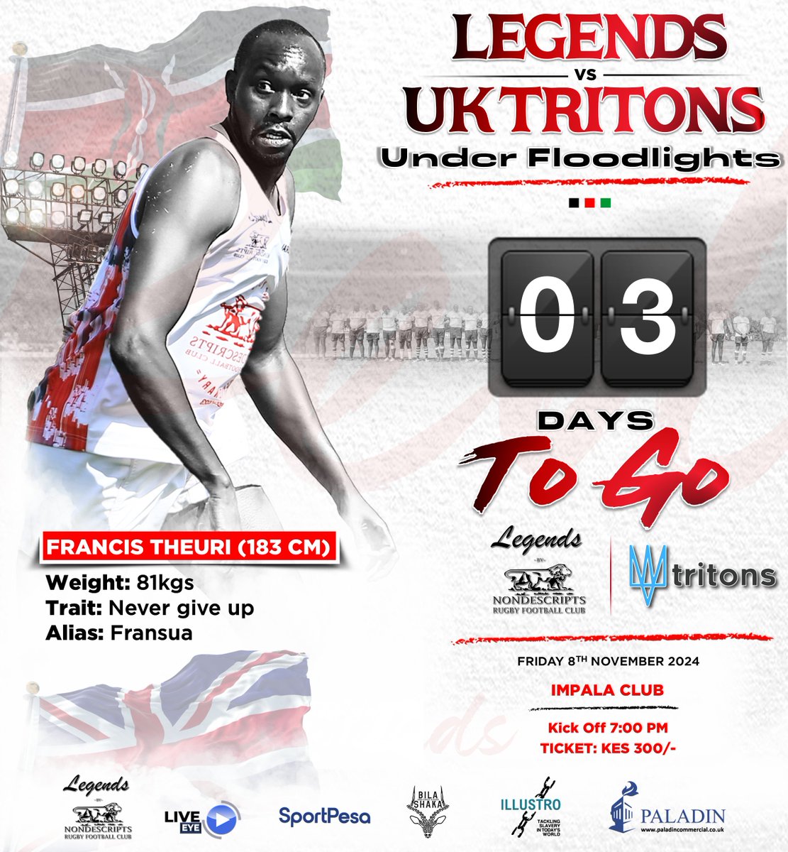 LegendsNondies's tweet photo. 3 Days to go...before we take on the UK Tritons under floodlights! #LegendsKEvUKTritons https://t.co/Fs3h77t3EE
